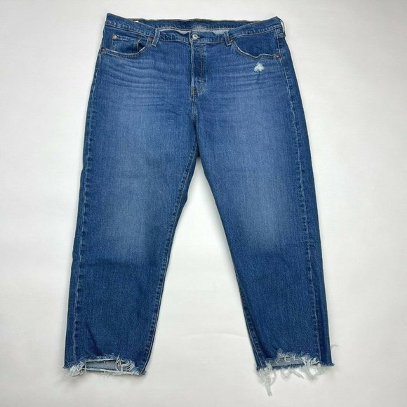 LEVIS‎ 501 BIG E Cropped Premium Vintage Style Jean - Picture 1 of 11